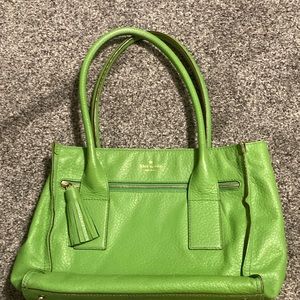 Kate Spade Apple Green Leather Purse
